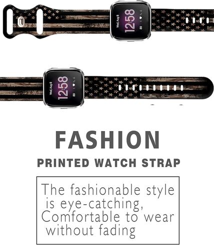 أحزمة ساعة متوافقة مع فرق Versa 2/ Versa/Versa Lite للنساء والرجال، استبدال حزام رياضي لطيف من السيليكون الناعم غير اللامع لـ Versa SE Lite in Kuwait