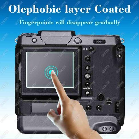 Screen Protector for Fujifilm GFX 100 II Fuji GFX100 II 【Not for GFX 100S II】 LCD + Top Flim [2+2Pack] Tempered Glass 0.3mm 9H Hardness Anti-Scrach Anti-Fingerprint Anti-Bubble in Saudi Arabia