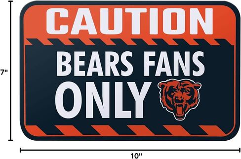 foco NFL Team Logo Caution Hanging Wall Sign in Saudi Arabia