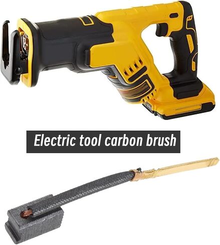 مجموعتان من فرش الكربون الكهربائية المتوافقة مع DeWalt DW402 DW421، متوافقة مع Black&Decker لإصلاح المحركات المتقطعة 13x6.8x5.8mm in Saudi Arabia