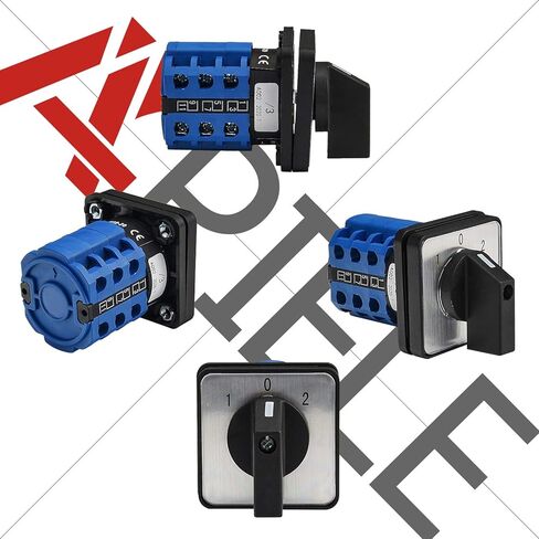 APIELE Changeover Selector Switch 32A 3 Position 8 Terminals Poles 440V Universal Rotary Cam Selector in Saudi Arabia
