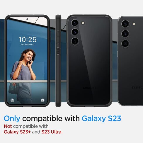 Spigen Ultra Hybrid Designed for Galaxy S23 Case (2023) [Anti-Yellowing], [Military-Grade Protection] - Crystal Clear in Saudi Arabia