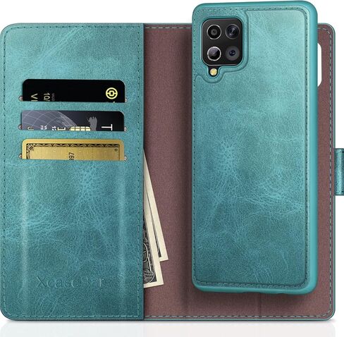 XcaseBar 2-in-1 Detachable for Samsung Galaxy A42 5G Wallet case with【RFID Blocking】 Credit Card Holder,Flip Folio Book PU Leather Protective Cover Women Men for Samsung A42 Phone case Red in Saudi Arabia