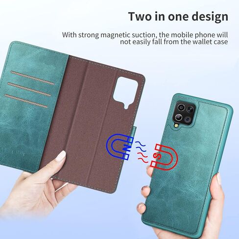 XcaseBar 2-in-1 Detachable for Samsung Galaxy A42 5G Wallet case with【RFID Blocking】 Credit Card Holder,Flip Folio Book PU Leather Protective Cover Women Men for Samsung A42 Phone case Red in Saudi Arabia