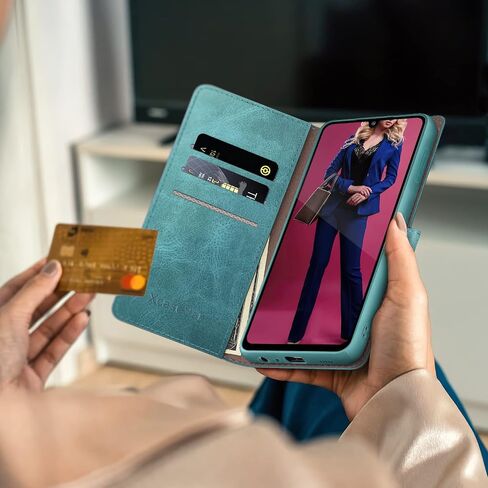 XcaseBar 2-in-1 Detachable for Samsung Galaxy A42 5G Wallet case with【RFID Blocking】 Credit Card Holder,Flip Folio Book PU Leather Protective Cover Women Men for Samsung A42 Phone case Red in Saudi Arabia