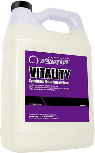 Nanoskin VITALITY Nano Spray Wax with Carnauba 1 Gallon - Instant Mist on Wipe Off Deep Shine and Durable Protection | Use After Car Wash, Clay Bar, Car Polisher | Cars, Trucks, Motorcycles, Hot Rods in Saudi Arabia