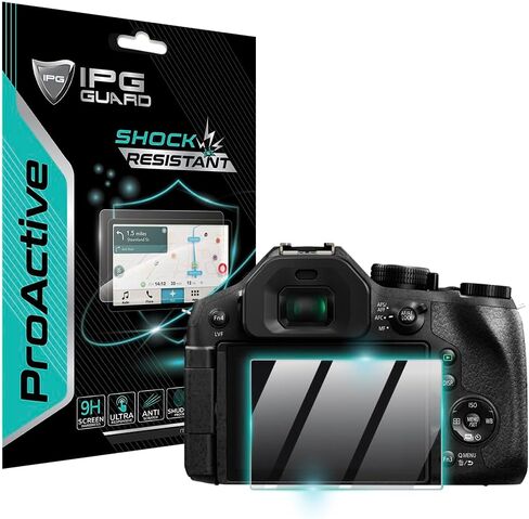 IPG ProActive مصنوع من أجل Panasonic Lumix DC-ZS70K DC-ZS70S / DMC-TZ80 / DC-TZ90 /DC-TZ91 شاشة عرض الكاميرا (وحدتان) واقي شاشة صلابة 9H طبقة سيراميك نانو فائقة الاستجابة لـ ProAct ZS70K in Saudi Arabia