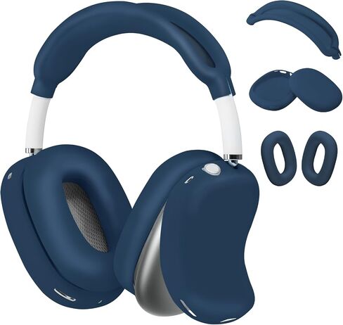 غطاء حافظة من السيليكون CoBak لسماعات AirPods Max، ملحقات مضادة للخدش ومقاومة للماء تتضمن أغطية وسائد الأذن / أغطية أكواب الأذن / غطاء عصابة الرأس، غطاء صديق للبشرة لـ AirPods Max in Saudi Arabia