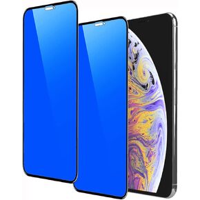 2 Piece Privacy Tempered Glass for iPhone 13 / iPhone 13 Pro/iPhone 14 6.1 inch Anti-blue Anti-Spy Screen Protector Mirror Blue