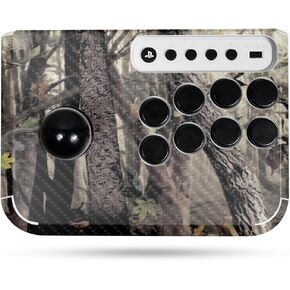 Carbon Fiber Gaming Skin Compatible with Hori Fighting Stick Mini (PS5, PS4, PC) - Tree Camo - Premium 3M Vinyl Protective Wrap Decal Cover - Easy to Apply | Crafted in The USA by MightySkins