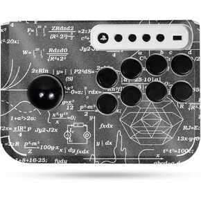 Glossy Glitter Gaming Skin Compatible with Hori Fighting Stick Mini (PS5, PS4, PC) - Mathematical - Premium 3M Vinyl Protective Wrap Decal Cover - Easy to Apply | Crafted in The USA by MightySkins