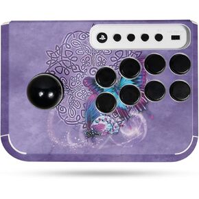 Gaming Skin Compatible with Hori Fighting Stick Mini (PS5, PS4, PC) - Celtic Butterflies - Premium 3M Vinyl Protective Wrap Decal Cover - Easy to Apply | Crafted in The USA by MightySkins