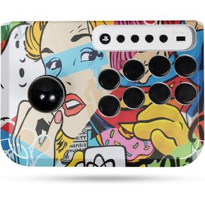 Gaming Skin Compatible with Hori Fighting Stick Mini (PS5, PS4, PC) - Cartoon Mania - Premium 3M Vinyl Protective Wrap Decal Cover - Easy to Apply | Crafted in The USA by MightySkins