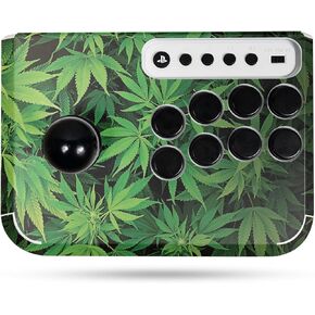 Gaming Skin Compatible with Hori Fighting Stick Mini (PS5, PS4, PC) - Weed - Premium 3M Vinyl Protective Wrap Decal Cover - Easy to Apply | Crafted in The USA by MightySkins