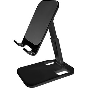 Cell Phone Stand, Phone Holder, iPhone Adjustable Desk Phone Holder, iPad Desk Holder, Desk Accessories, (Black)