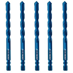 10 Pieces Blue 8MM Ceramic Tile Drill Bit, JOERIC 5/16 inch Masonry Drill Bits Set Concrete Drill Bits for Ceramic Tile Wood Porcelain Mirror Plastic Marble Wall with Strength Carbide Tips
