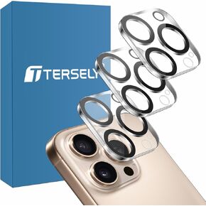 T Tersely [3 Pack] Camera Lens Screen Protector for iPhone 16 Pro/16 Pro Max, 9H Hardness Transparent HD Protective Tempered Glass Protector Film