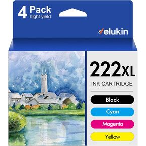 232XL Ink Cartridges Combo Pack Replacement for Epson 232 Ink Cartridge 232 232XL 232 XL T232 Work with Epson XP-4205 XP-4200 Workforce WF-2930 WF-2950 Printer (4 Pack, Black, Cyan, Magenta, Yellow)