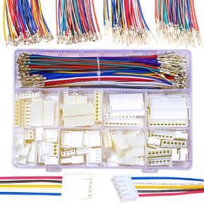 VH 3.96mm Male & Female Extension JST Connector Kit with 20AWG Premium Pre-Crimped Cables,2/3/4/5/6/7/8/9/10Pin Male Female Housing (KS-VH-MF)