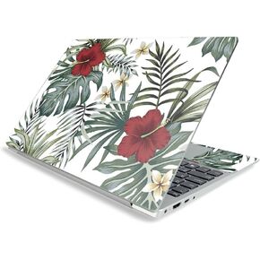 MightySkins Skin Compatible with Lenovo IdeaPad S340 15" (2019) - Tropical Hibiscus | Protective, Durable, and Unique Vinyl Decal wrap Cover | Easy to Apply and Change Style | Made in The USA