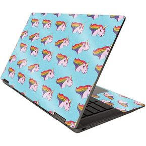 MightySkins Glossy Glitter Skin Compatible with HP Chromebook x360 14" (2020) - Pretty Unicorn | Protective, Durable High-Gloss Glitter Finish | Easy to Apply and Change Style | Made in The USA