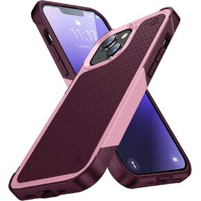 حافظة مصممة لهاتف iPhone 14 Plus 2 في 1 هدية Militay Grade Drop واقية متينة وغطاء مقاوم للصدمات لهاتف iPhone 14 Plus حافظة هاتف للنساء والرجال والأولاد والبنات (أرجواني + أزرق)