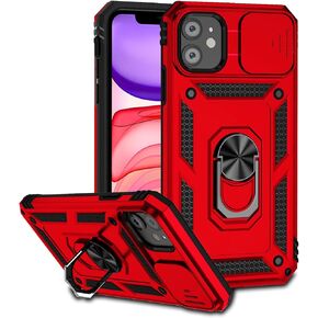 Hitaoyou Compatible with iPhone 11 Case, Phone Case iPhone 11,iPhone 11 Case with Camera Cover & Kickstand Military Grade Shockproof Heavy Duty Protective Magnetic Case for iPhone 11