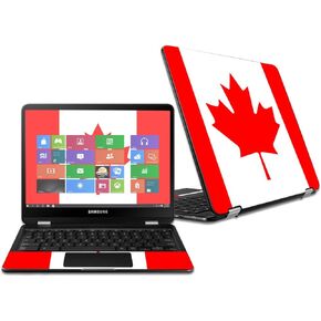 MightySkins Skin Compatible with Samsung Chromebook Pro 12.3" - Canadian Flag | Protective, Durable, and Unique Vinyl Decal wrap Cover | Easy to Apply, Remove, and Change Styles | Made in The USA