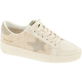 VINTAGE HAVANA Women's Reflex Sneaker, Natural/Gold, 10