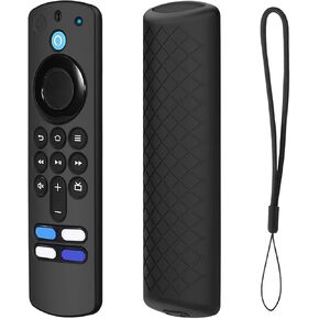 Case for Fire TV Stick 4K Max 2021 / Fire TV Stick 3rd Gen Control Remoto Case Silicone Remote Protection Cover (Black)