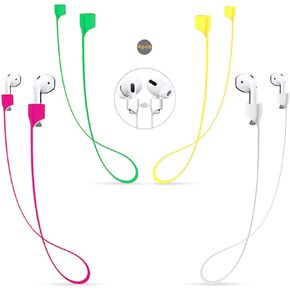 Airpods Strap Magnetic Anti-Lost Leash Sports String Earphone Lanyard, 8 Packs Soft Silicone Neck Rope Cord, Compatible for Airpods Pro/3/2/1 (8packs #3)