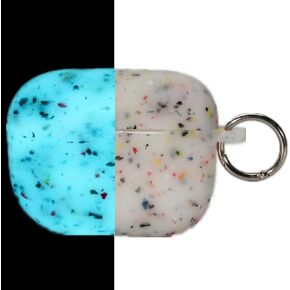 AirPods Pro 2 Case Cover, Soft Silicone Protective Case Marbling Skin Night Glow for AirPods Pro 2 Case 2022, Shockproof, Luminous Earbuds Case with Keychain, Glow in Dark, Wireless Charging