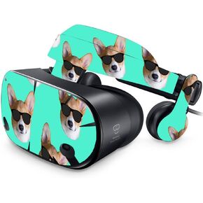 MightySkins Skin Compatible with Samsung Odyssey VR - Cool Corgi | Protective, Durable, and Unique Vinyl Decal wrap Cover | Easy to Apply, Remove, and Change Styles | Made in The USA