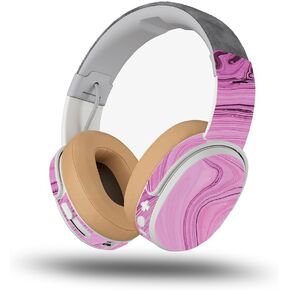 غلاف MightySkins متوافق مع Skullcandy Crusher Wireless - رخام تايلاندي وردي | غطاء ملتف واقٍ ومتين وفريد ​​من نوعه من الفينيل | سهل التطبيق والإزالة وتغيير الأنماط | صنع في الولايات المتحدة الأمريكية