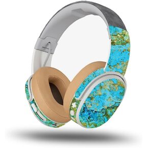 MightySkins Skin Compatible with Skullcandy Crusher Wireless - Teal Marble | Protective, Durable, and Unique Vinyl Decal wrap Cover | Easy to Apply, Remove, and Change Styles | Made in The USA