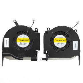 New Compatible CPU and GPU Cooling Fan for HP OMEN 16-K 16-N Pro TPN-Q280 N18090-001 N18091-001 0FPKK0000H DFS5K223052839 0FPKJ0000H DFS5L32G164865 DC 5V 0.5A Fan（Note:NOT for fit DC12V Fan)