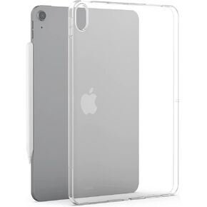 Case for iPad Air 4 10.9'' 2020/Air 5 10.9 2022, Silicone Transparent Clear Soft Tablet Case for iPad Air Model A2072/A2316/A2324/A2325/A2588/A2589/A2591