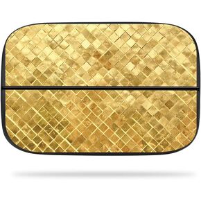 MightySkins Skin Compatible with Elgato Game Capture hd60s - Gold Tiles | Protective, Durable, and Unique Vinyl Decal wrap Cover | Easy to Apply, Remove, and Change Styles | Made in The USA