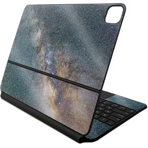 Glossy Glitter Skin Compatible with Apple Magic Keyboard for iPad Air 13-inch (M2) 2024 - Galactic Landscape - 3M Vinyl Protective Decal Cover - Easy to Apply | Crafted in The USA by MightySkins