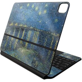 Glossy Glitter Skin Compatible with Apple Magic Keyboard for iPad Air 13-inch (M2) 2024 - Over The Rhone - Premium 3M Vinyl Protective Decal Cover - Easy to Apply | Crafted in The USA by MightySkins