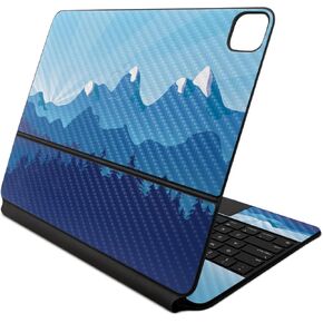 Carbon Fiber Skin Compatible with Apple Magic Keyboard for iPad Air 13-inch (M2) 2024 Premium 3M Vinyl Protective Wrap Decal Cover - Easy to Apply | Crafted in The USA by MightySkins