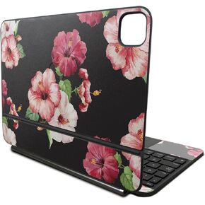 Skin Compatible with Apple Magic Keyboard for iPad Pro 11‑inch (M4) 2024 - Hibiscus - Premium 3M Vinyl Protective Wrap Decal Cover - Easy to Apply | Crafted in The USA by MightySkins