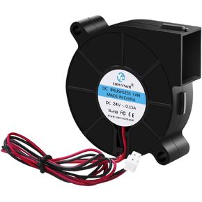 1pcs 5015 Dual Ball Bearing Cooling Blower Fan DC 24V 0.10A~0.15A with 2 Pin Connector 50mmx15mm Fans