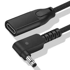 Female USB C to 3.0mm Slim Tip Converter Cable for Acer Chromebook Laptop Charger 19v 2.37a 45w for R11 11 13 14 15 CB3 CB5 C720 CB3-431 CB3-532 CB5-311 CB5-571 N15Q8 N15Q9
