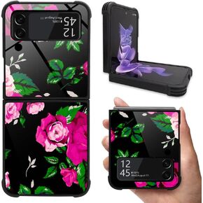 ZHEGAILIAN Case Compatible with Samsung Galaxy Z Flip 3 5G Case,Butterflies Case for Galaxy Z Flip 3 5G Women Girls,Shockproof Dropproof Case for Samsung Z Flip 3 5G Case Butterflies