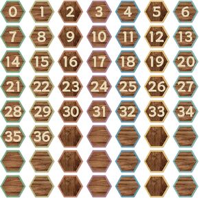 chiazllta 56PCS Numbers Magnetic Accents Star Magnetic Numbers 0-36 and 19 Blank Star Magnets Cutouts Colorful Blank Magnets Labels Bulletin Board Decorations Educational Tools