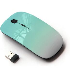 [ Optical 2.4G Wireless Mouse ] Sky Bright Teal White Sky Sunny Summer