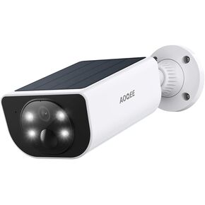 2K Solar Camera Outdoor Wireless-2.4Ghz WiFi Cameras for Home Security, Continuous Power, Color Night Vision, SD Card/Cloud Storage, Waterproof, Works with Alexa/Google Home S1 (3 Pack)