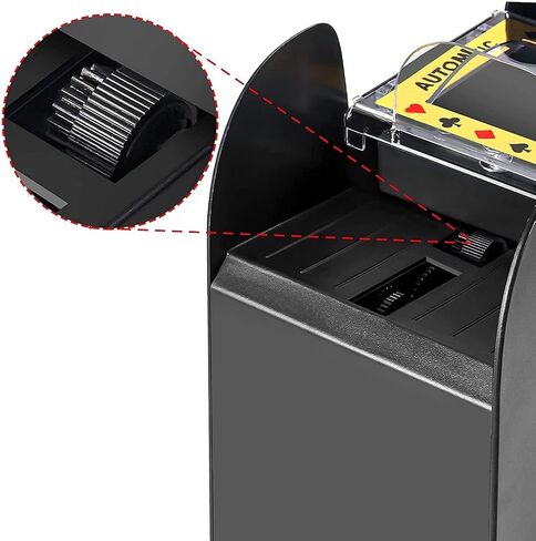 Nileole 2 Decks Quiet Card Shuffler, Automatic 2000 MAh Rechargeable Electric Shuffler, Playing Cards, Texas Hold'em, Poker, Home Card Games, Blackjack 1 in Saudi Arabia