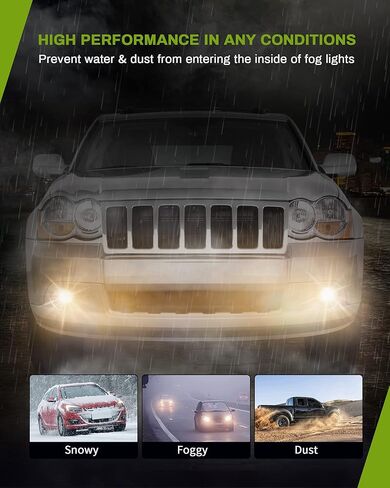 مجموعات مصابيح الضباب AUTOSAVER88 متوافقة مع كرايسلر أسبن 2007-2009 كرايسلر أسبن، 05-09 دودج داكوتا 07-09 دورانجو، 2006-2010 كوماندر 05-10 جراند شيروكي، 06-08 مصابيح الضباب ميتسوبيشي رايدر in Kuwait